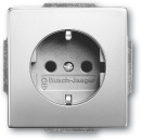Busch-Jaeger SCHUKO Steckdosen-Einsatz edelstahl 2300...