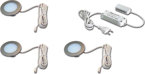 Hera 3er-Set LED-Einbauleuchte 3W ww Tr.24/15W 61056938002 NEU