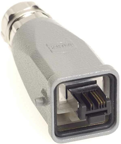 Harting 3A connector RJ45 IP67/65 recht 09451151100 NIEUW