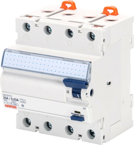 Gewiss RCD 4-p, 40A, 30mA GWD4132 NEW