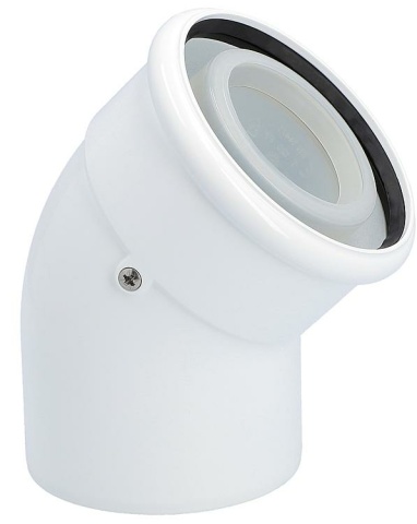 Wolf flue gas elbow Wolf, DN 80/125 double-walled 45 degrees, 2 pcs. 2651472 NEW