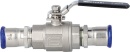 Effebi Stainless Steel Press Ball Valve M-Contour...