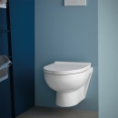 Sedile per WC Duravit n. 1 w. Softclose, cerniere in acciaio inox, bianco NUOVO