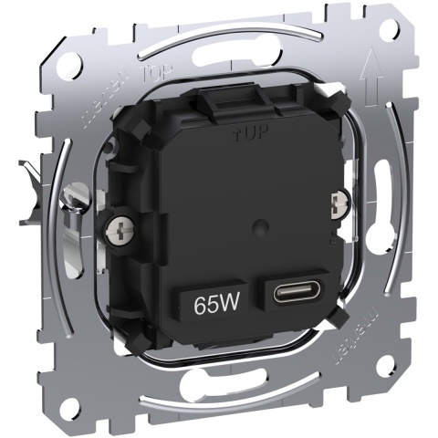 Merten Insert de charge USB type 1x USB C avec Power-Delivery MEG4366-0130 NOUVEAU