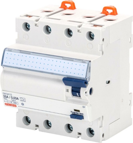 Gewiss RCD 4-p, 63A, 300mA GWD4154 NEW