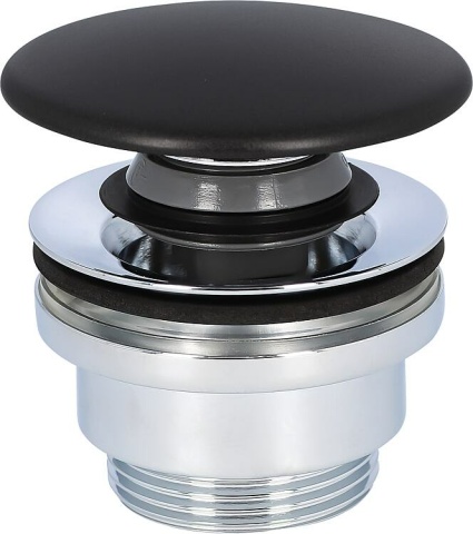 Evenes Clicker Zawór Czarny Mat z przelewem NOWOSC