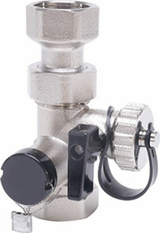 Logafix V2 cap valve MS 3/4" x 3/4" PN 10 nickel-plated NEW