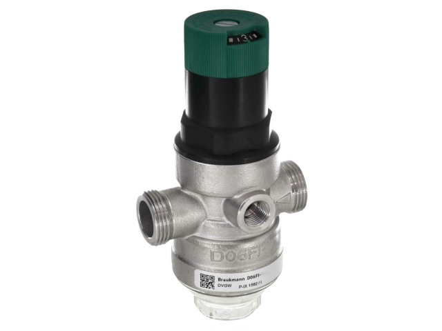 Resideo D06FI-2B Edelstahl-Druckminderer mit Einstellskala 25 bar OHNE Anschlussverschraubung NEU