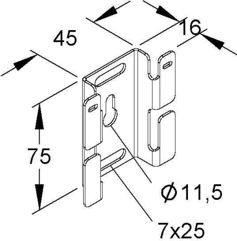 Niedax mounting bracket GRMB 50 NEW