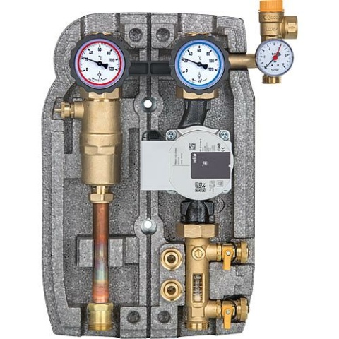 Evenes solar station Easyflow DN25(1"") two-pipe, 8-28l/min, air shut-off, Wilo Para ST25/6 NEW