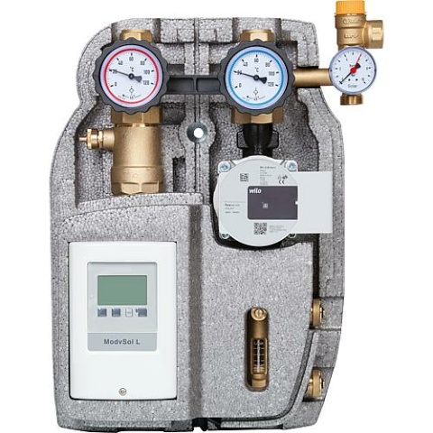 Stacja solarna Evenes Easyflow 22 mm dwururowa, 2-12 l/min, z regulacją, Wilo Para ST25/6 NOWOŚĆ