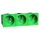 PEHA B 6273.42 EMS SI WI Concept 45 Prise de courant Broche de mise à la terre triple vert erh. Protection contre le toucher 45 degrés 00405841 NOUVEAU