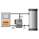 Evenes Easyflow MCCS set di caricamento a combustibile solido, DN25(1""), 60°C, Wilo Para 25/8 SC NUOVO