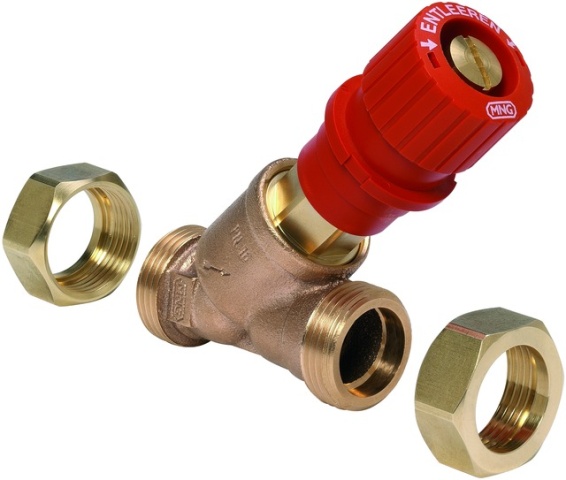 Resideo V5000X0015 Combi 3-Plus volantino rosso R filettatura esterna da 1/2 pollice NUOVO