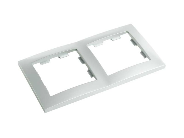 PEHA D 11.572.70 Badora Rahmen 2fach alu 00316531 NEU