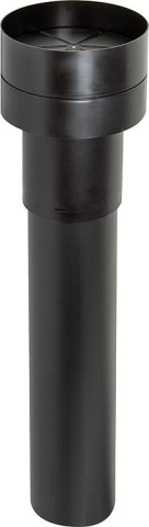 Conducto de techo Wolf, con aislamiento térmico DN 125 negro, 2575801 NUEVO