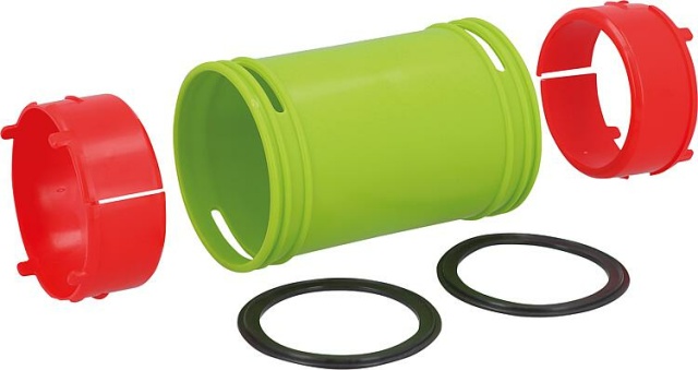 Wolf click connector set Wolf, DN 75, 5x click connector, 10x sealing ring, 10x click ring, 2577556 NEW