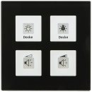 MDT KNX RF+ Radio glass push-button Plus 4-fold with...