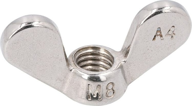 Flügelmuttern, deutsche Form DIN 315 A2 M 10 VPE: 50 NEU