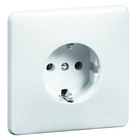 PEHA D 80.6511 V Standard socket outlet SCHUKO white full cover plate 00790011 NEW