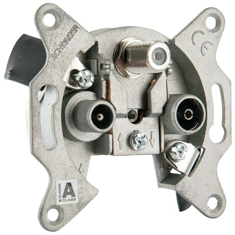 Schwaiger breedband multimedia doorvoercontactdoos: 8 dB NIEUW