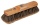 Room broom, wood 29cm, lacquered, thread NEW