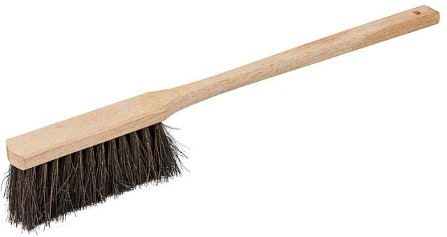 Hand brush, wood, 60 cm, raw, Arenga equipment NEW