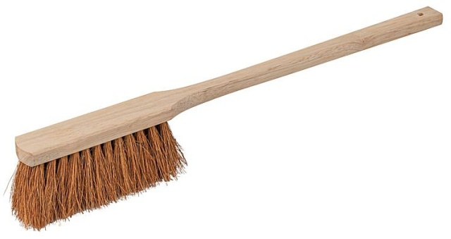 Cepillo de mano, madera, 60 cm, crudo, relleno de coco NUEVO