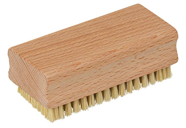 Brosse à main, bois, grande, garnie de FIBER NOUVELLE