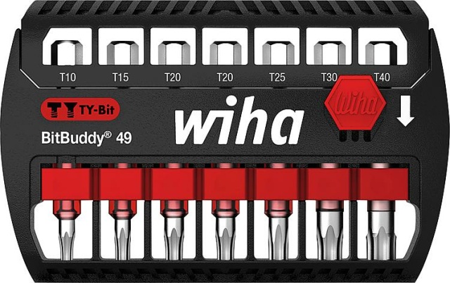 Wiha Bit Set BitBuddy® Wiha® TY-Bit 49 mm Torx® 7-teilig 1/4"" NEU