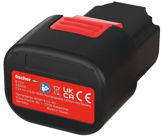 Batterie Fischer FGC 100-B 7,2V 2,5Ah NOUVELLE