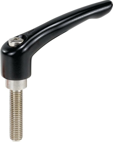 Toggle clamp lever with external thread M 10 x 60 stainless steel K0123.3101X60 NEW