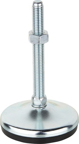 Kipp Stellfuß Stahl Form A d=80mm, M14 x 100mm K0739.1108014X100 NEU