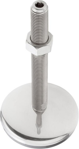 Tilt base with internal hexagonal M20X150,SHAPE:C STEEL, D=100 NEW