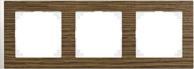 Merten M-Pure, Decor Rahmen, 3fach, Eiche / aktiv weiß MEG4030-3674 NEU