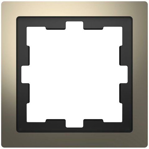 Merten D-Life Metallrahmen, 1fach, Nickelmetallic NEU