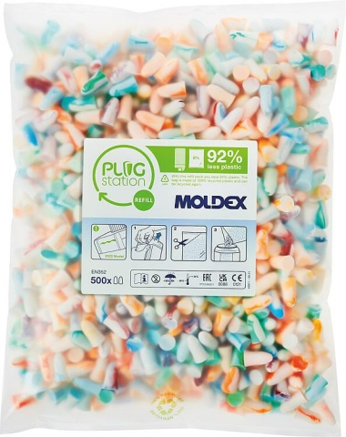 Tappi per orecchie monouso Moldex Spark Plugs® Confezione di ricarica 786001 (500 paia) NUOVO