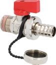 Schell KFE ball valve DN15(1/2""), matt chrome,...