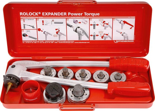Rothenberger ROLOCK Expander Power Torque Set 10-12-15-16-18-22-28mm NOWOŚĆ