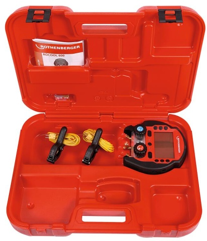 Rothenberger digital refrigeration multifunctional unit ROCOOL 600 set case + 2 temp. clamps NEW