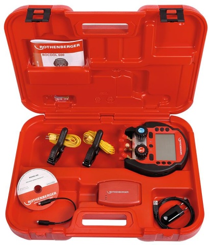 Rothenberger ROCOOL 600 digitale multifunctionele koeling Rode doos + 2 temp. klemmen NIEUW