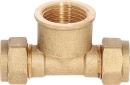 Compression fitting Ms. T-piece 22x DN20(3/4"")...