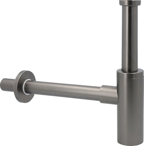 Design-Siphon DN32 (1 1/4""),Edelstahl, Gunmetal NEU