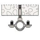 Fischer schroefafstandsklem AM 24 PU: 50 NIEUW