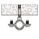 Morsetto distanziatore a vite Fischer AM 26 PU: 50 NUOVO