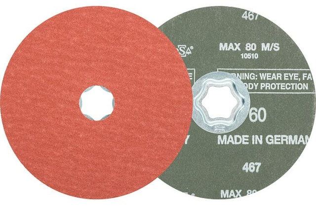 Pferd Fiberscheibe COMBICLICK, Ø 125 mm, Körnung A-COOL60 NEU