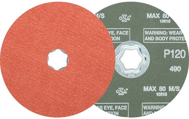 Pferd Fiberscheibe COMBICLICK, Ø 125 mm, Körnung A-COOL120 NEU