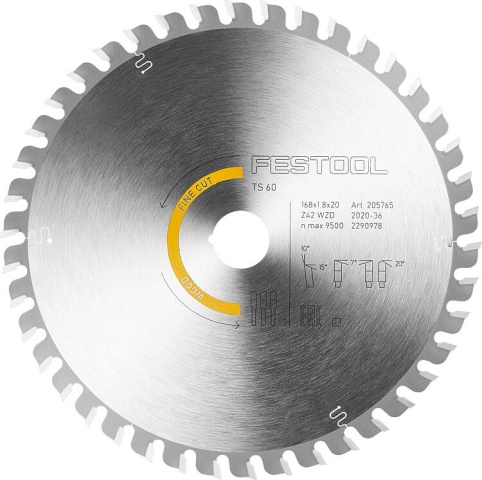 Festool circular saw blade 168 x 1.8 x 20, 42 teeth NEW