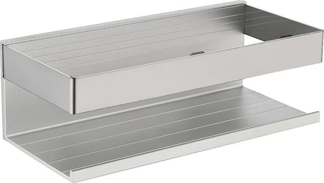 Evenes cesta de ducha Kalomo plata, 280x100x75 mm NUEVO