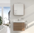 Evenes Badmöbel-Set EOLA Eiche Khaki, Breite 700mm 2...